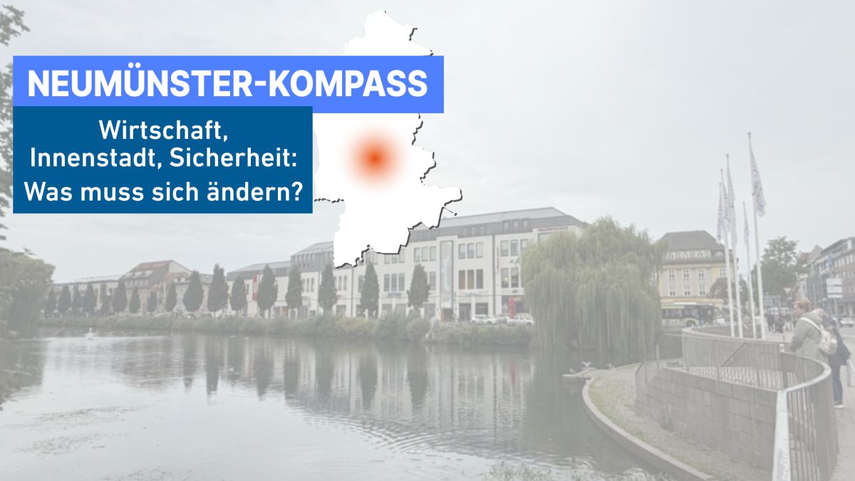Ihre Meinung interessiert uns: Was fehlt, was muss sich ändern? Beantworten Sie unsere Fragen im Neumünster-Kompass.
